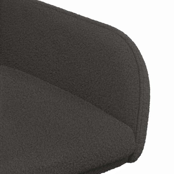 Matstolar 4 pcs Bouclé Mörkgrå 59 x 57 x 85 cm