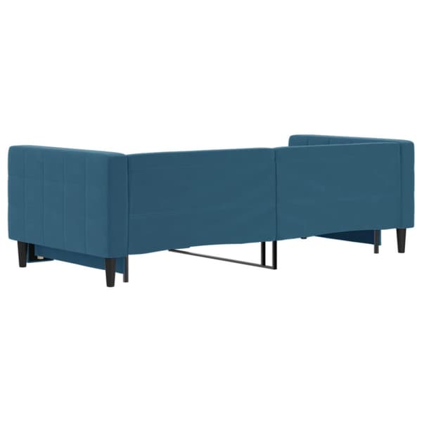 Dagbädd utdragbar blå 90x200 cm sammet