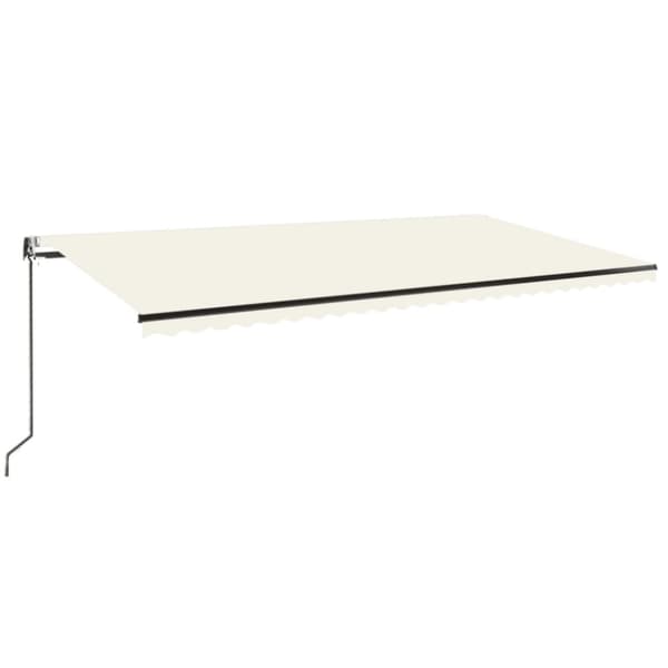 Automatisk markis 600x350 cm gräddvit