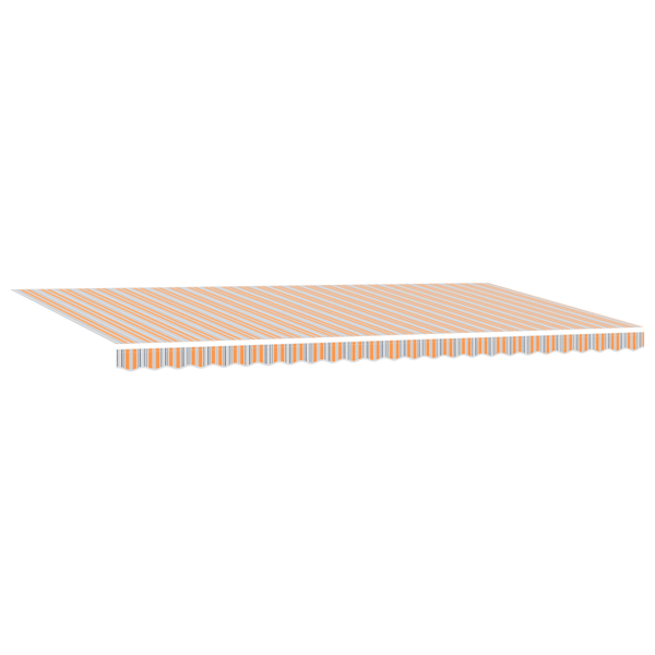 Utfällbar markis Flerfärgsdesign 600 × 300 cm