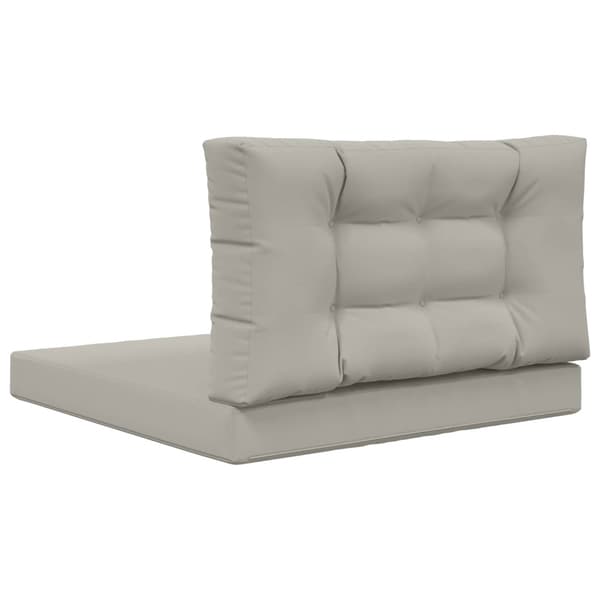 Utomhus Soffa Kudde 2 pcs Grå Polyester