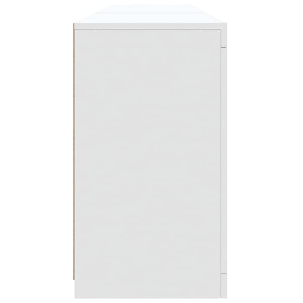 Skänk med LED-belysning vit 181,5x37x67 cm