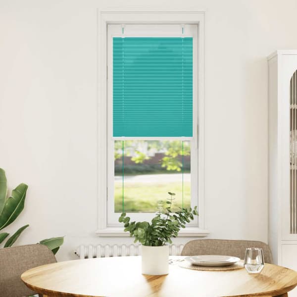 Plisserad persienn bensingrön 45x150cm tyg bredd 44,4cm
