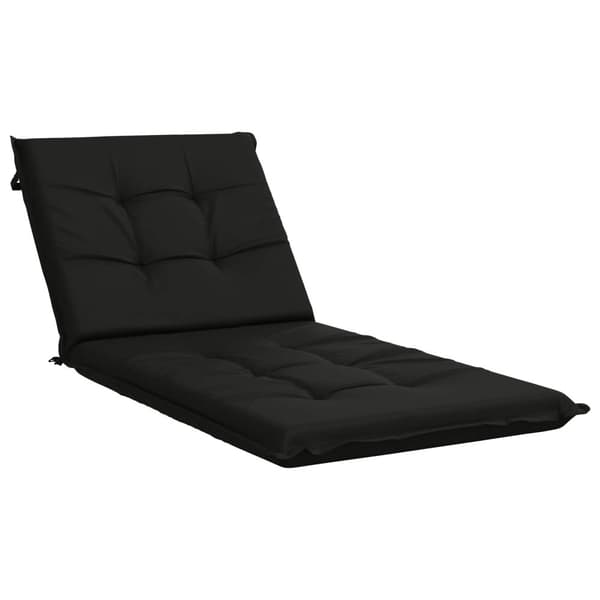 Solstol Kudde GEMERT 100% Polyester Svart 190 x 80 x 9 cm
