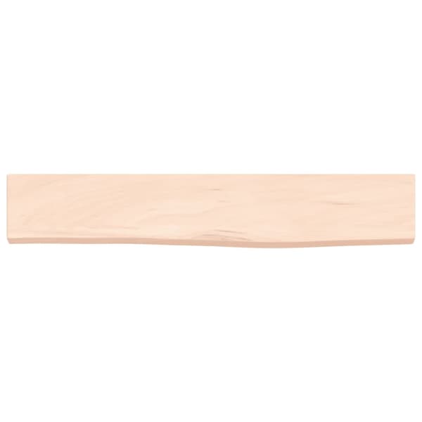 Hyllplan 60x10x2 cm obehandlad massiv ek