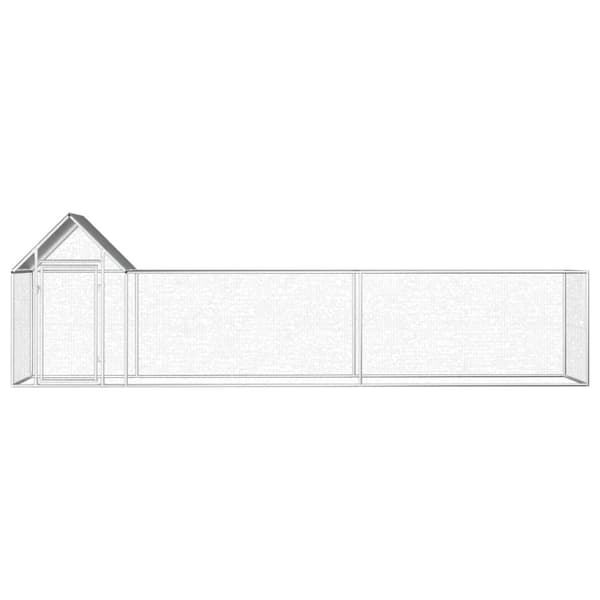 Hönsbur 5x1x1,5 m galvaniserat stål