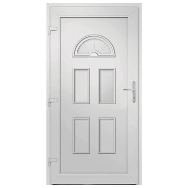 Ytterdörr vit 88x208 cm PVC