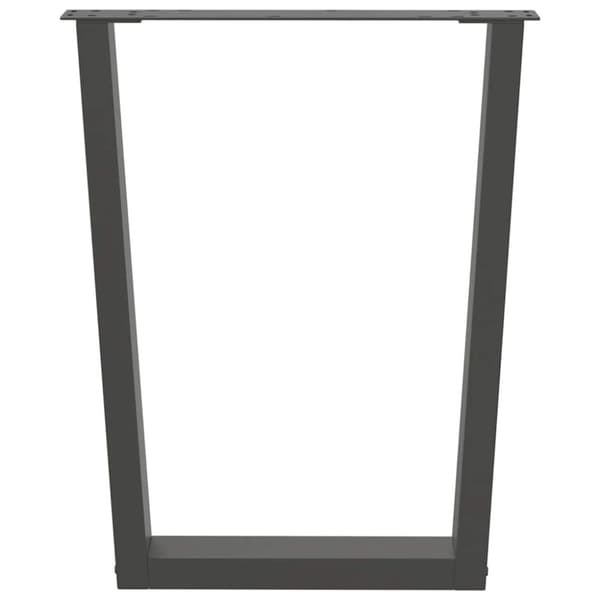 Matbordsben V-formade 2 st antracit 60x(72-73,3) cm stål