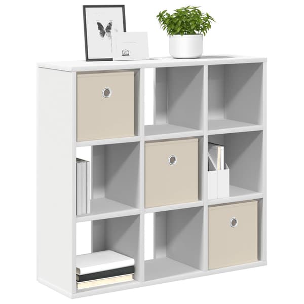 Sideboard med låda Vit 73,5 x 24 x 69,5 cm