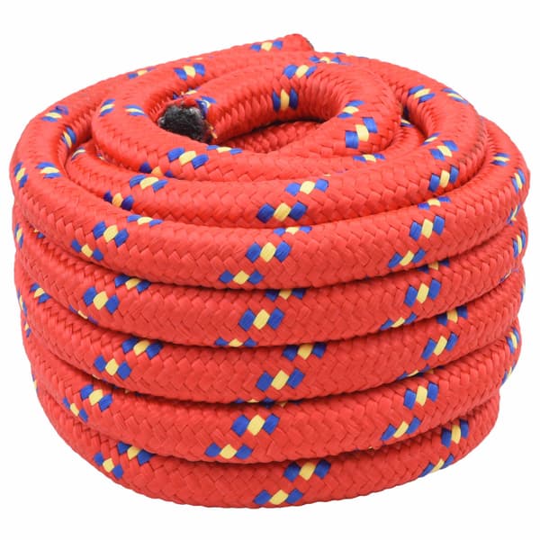 Båtsnöre 25 m 5 Röd PP