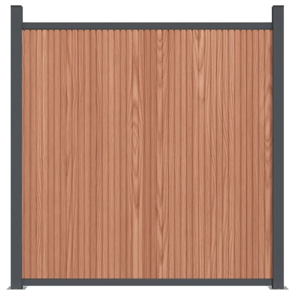 Staketpanel brun 1391x186 cm WPC
