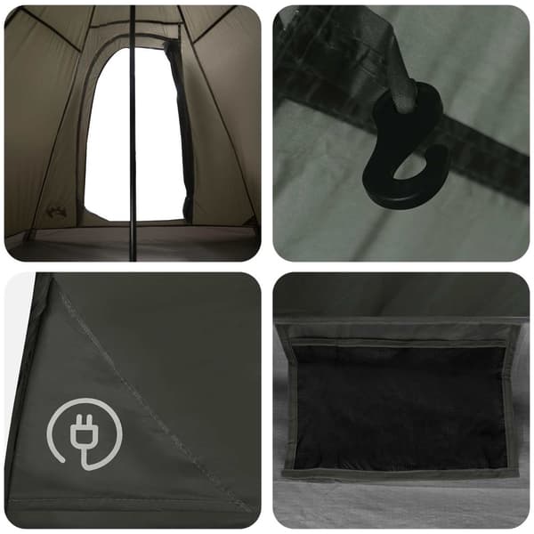 3 person Armégrön 185T Polyester med PU-beläggning