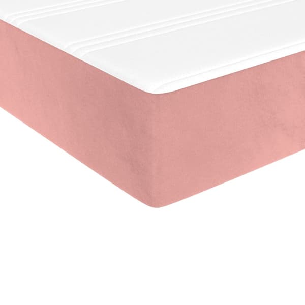 Pocketresårmadrass för barn medium rosa 80x160 cm sammet