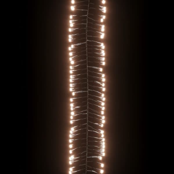 Ljusslinga med 2000 LED cluster varmvit 17 m PVC