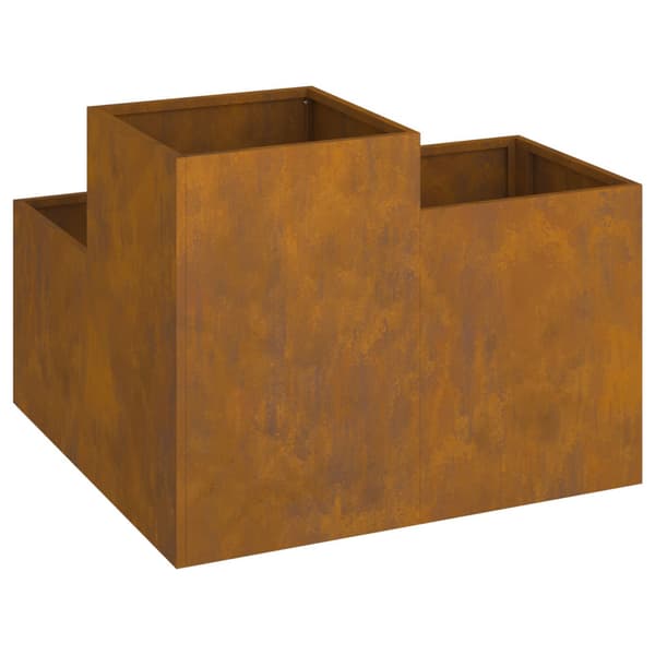 Trädgårdsplanterare Rostig 100 x 100 x 60 cm
