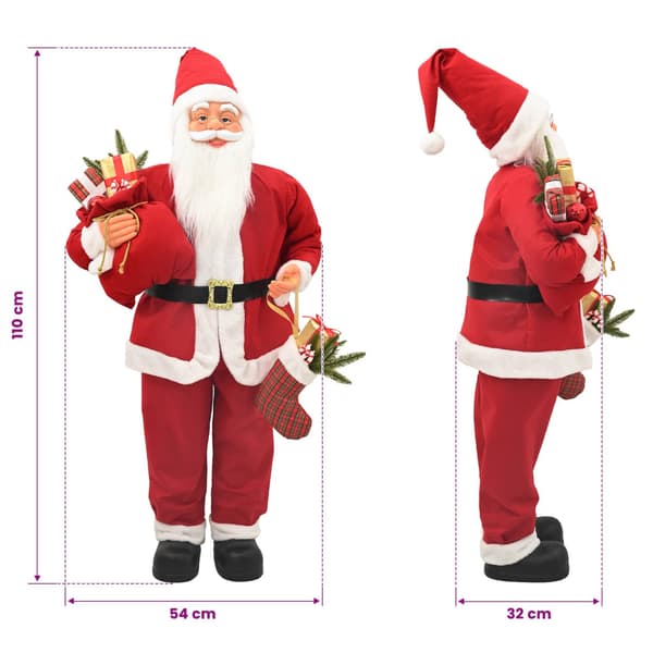 Tomtefigur Röd 110 cm Polyester