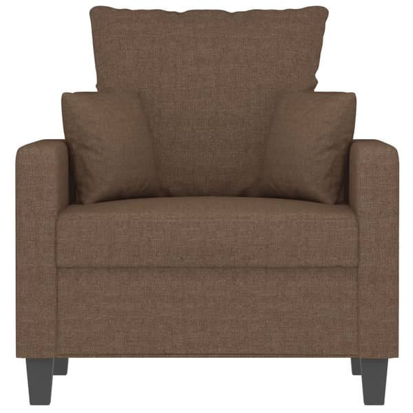 Fåtölj brun 60 cm tyg