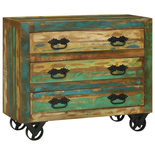 Sideboard med låda Brun 80 x 30 x 65 cm Solid återvunnen trä