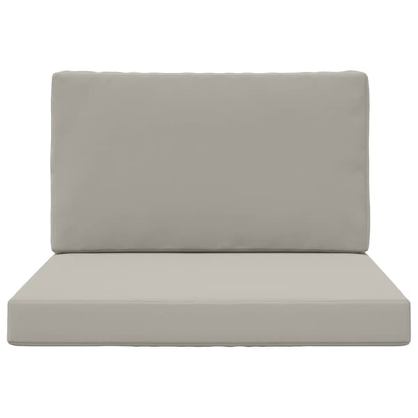 Utomhus Soffa Kudde 2 pcs Grå Polyester