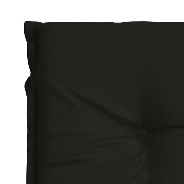 Solstol Kudde GEMERT 100% Polyester Svart 190 x 80 x 9 cm