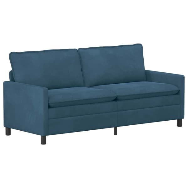 Soffa Blå 196 x 81 x 87,5 cm Sammet