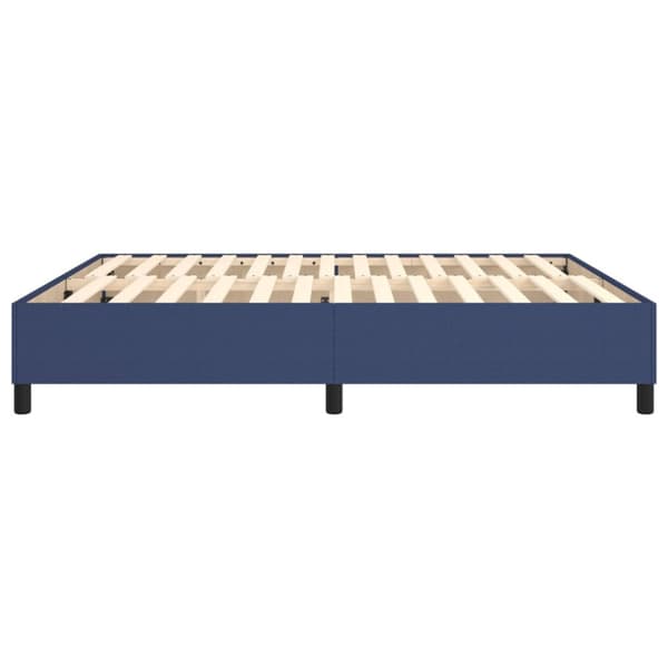 Boxspring-sängram blå 180x200 cm tyg