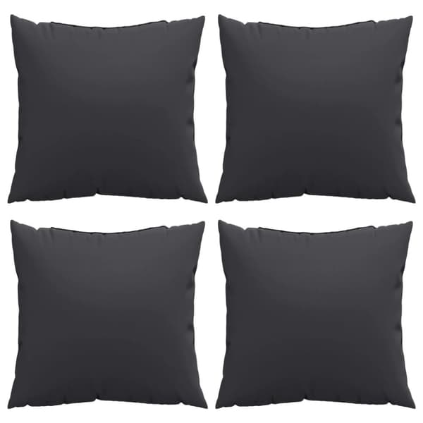 Soffkuddar 4 st svart 40x40 cm tyg