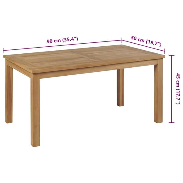 Soffbord teak 90x50x45 cm