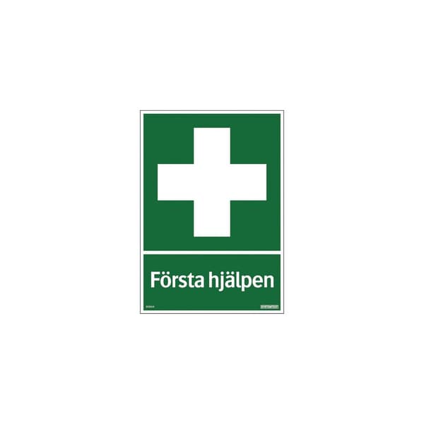 Skylt Första hjälpen 210x297mm