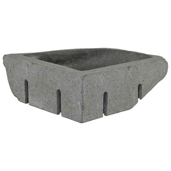 Handfat Grå (30-37) x (30-37) x 12 cm Flodsten