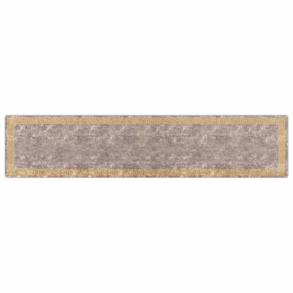 Mattlöpare MARSA Grå 100 x 450 cm Polyester och PVC