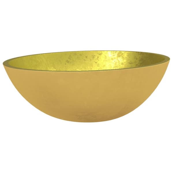 Handfat glas 50x37x14 cm guld