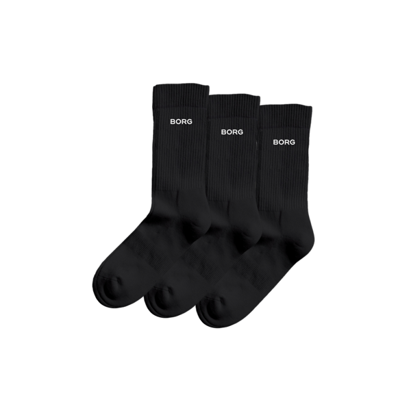 Essential Crew 3-p Socks Black Unisex