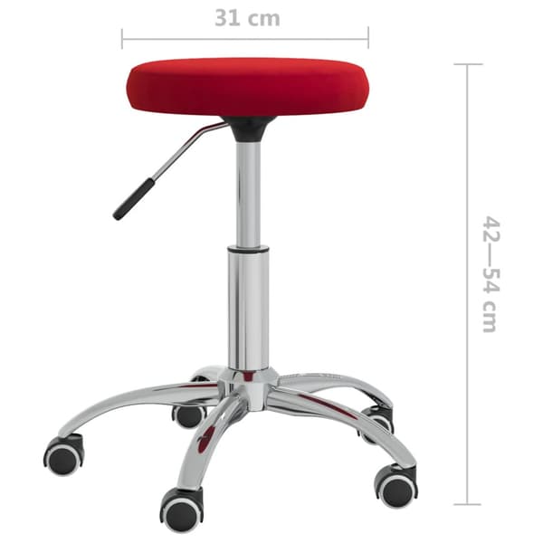 Massagepall vinröd sammet