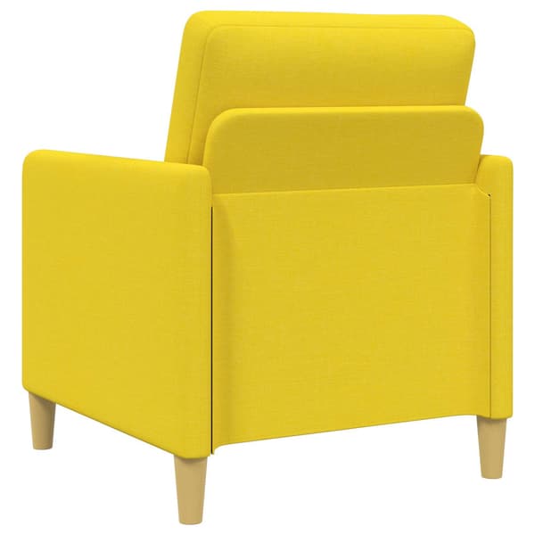 Soffgrupp med förvaring 2 pcs Ljusgul Polyester