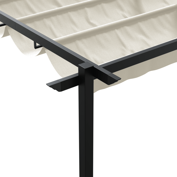 Paviljong Kräm 400 x 300 x 200 cm Polyester