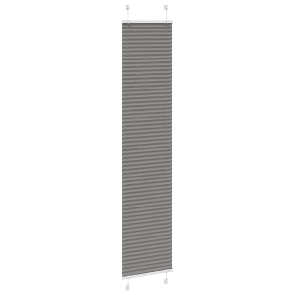 Plisserad persienn antracit 40x200cm tyg bredd 39,4cm polyester