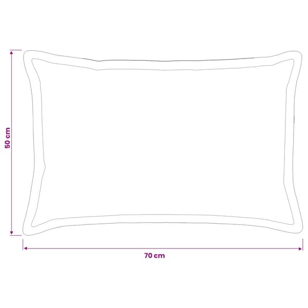 Kuddöverdrag 2 st HOUTEN Grå 50 x 70 cm Polyester