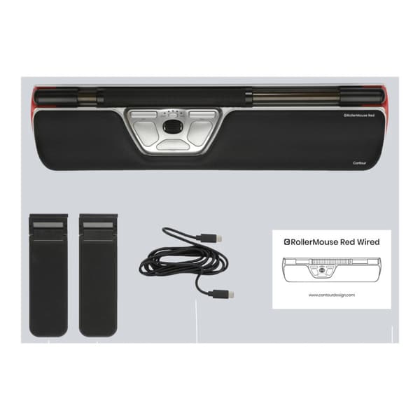 Contour RollerMouse Red - centrerad mus