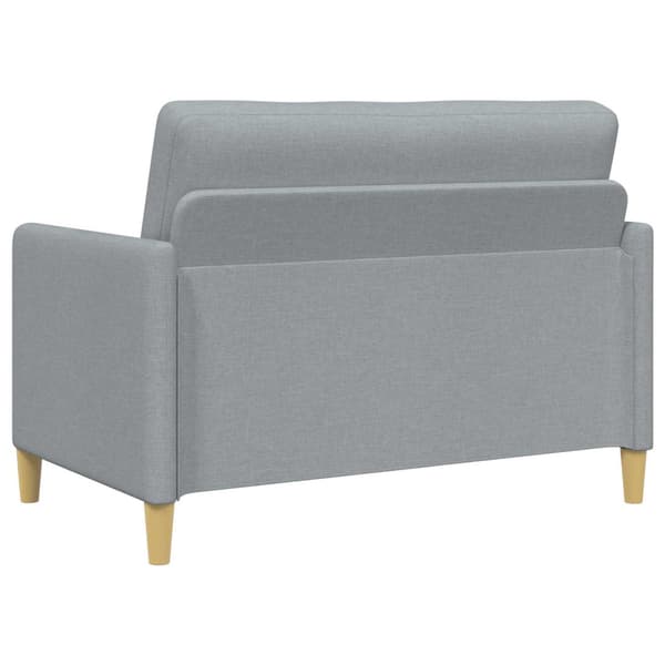 Soffa med förvaring Ljusgrå 122 x 78 x 87 cm Polyester