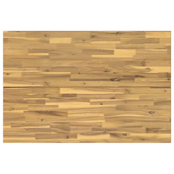 120 x 70 x 75 cm Massivt Akaciaträ Vit Rektangulär