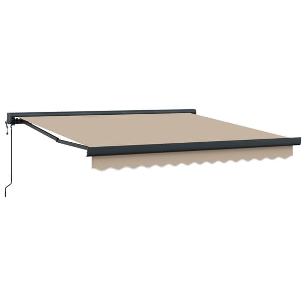 Markis Beige 300 x 250 cm Polyester och aluminium