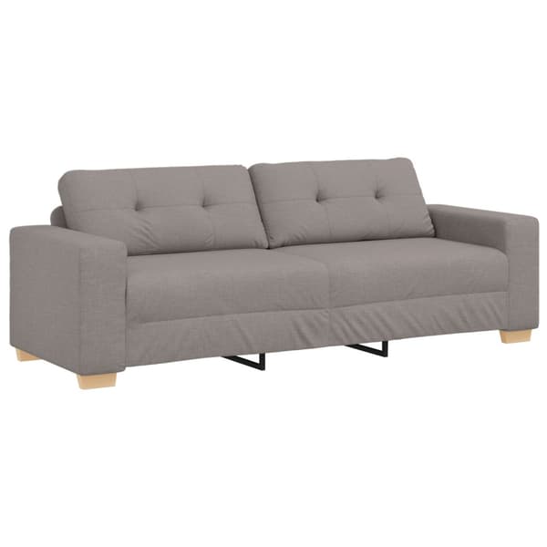 3-Sits soffa Taupe 220 cm tyg