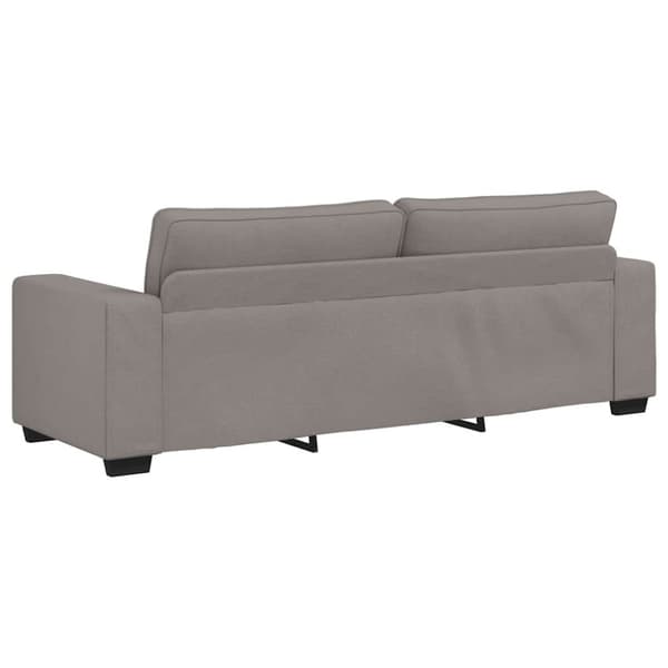 3-sitssoffa taupe 220x77x82 cm tyg