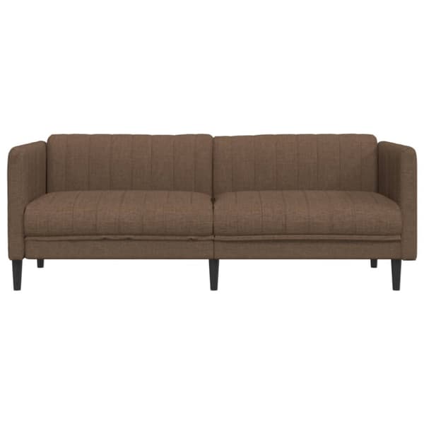 Soffa 3-sits brun konstmocka