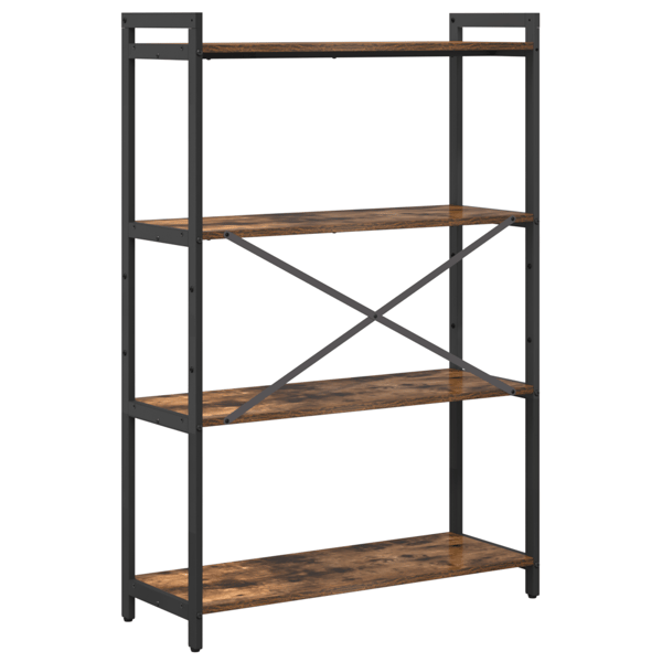 Hyllsystem Rökt ek 80 x 30 x 120 cm Konstruerat trä