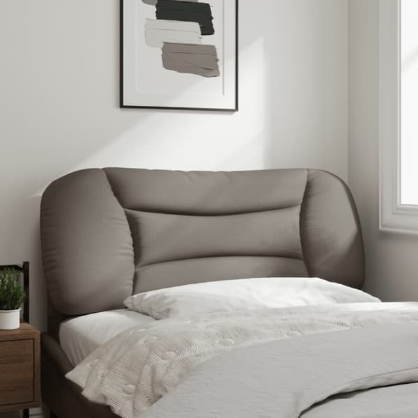 Headboard Cushion "Hvar" Taupe 100 cm Fabric