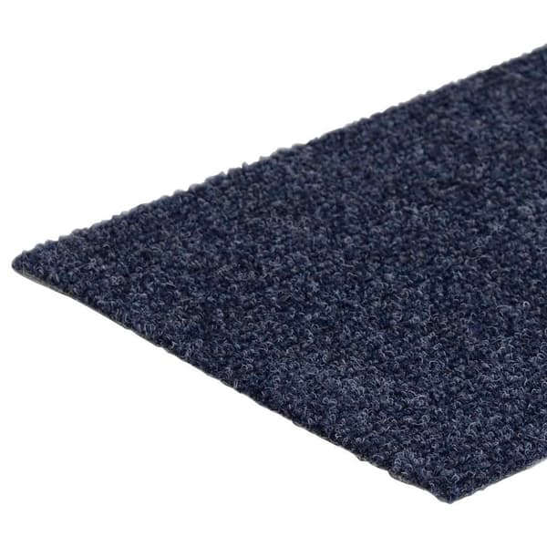 Trappmattor självhäftande 30 st 76x20 cm gråblå rektangulära
