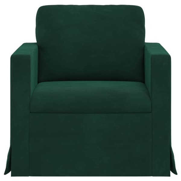 Soffa Mörkgrön 78 x 78 x 80 cm Sammet