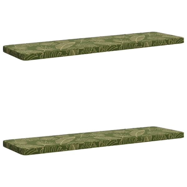 2-delade Bänk Kuddar VUGHT 2 st 100% Polyester Bladdesign